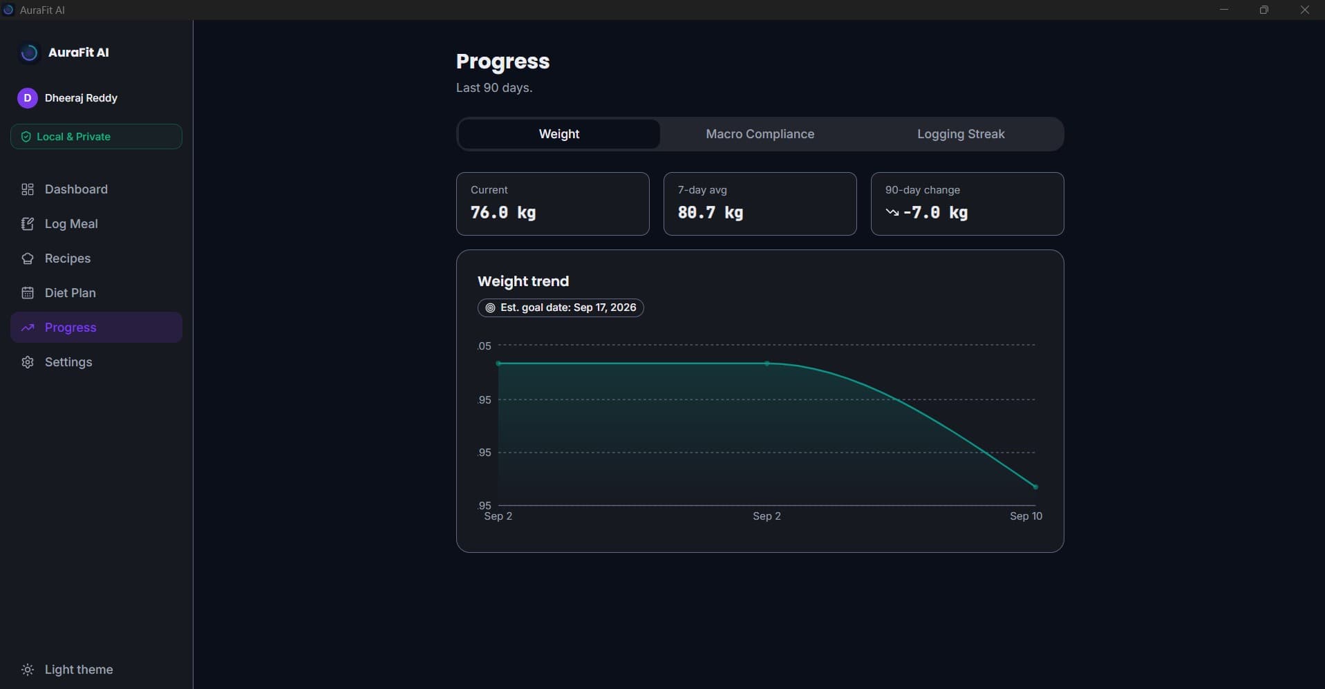 AuraFit AI desktop screen 6
