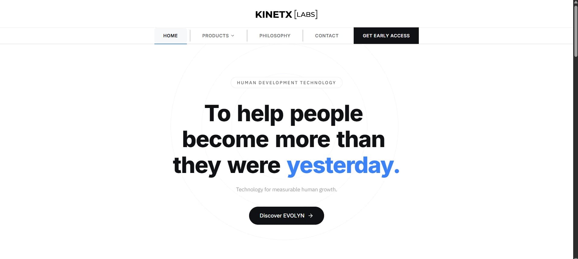 Kinetx Labs interface screenshot